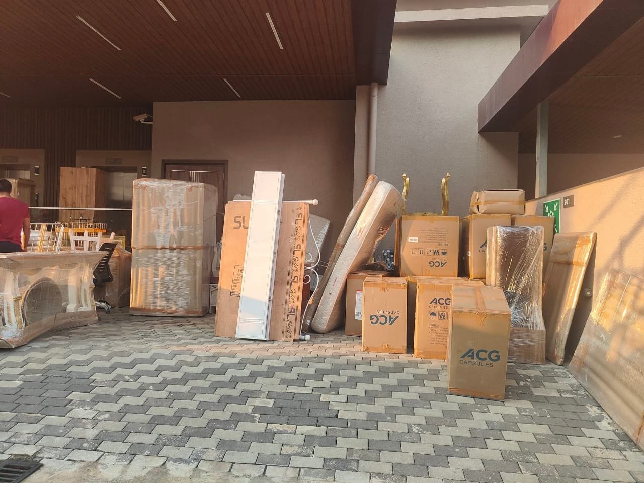 Professional movers loading furniture and boxes in Bangalore